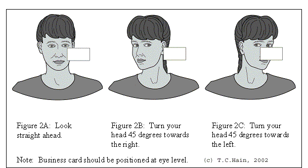 VRT gaze stabilisation exercises